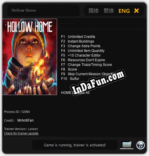 Hollow Home: TRAINER AND CHEATS (V1.0.24)