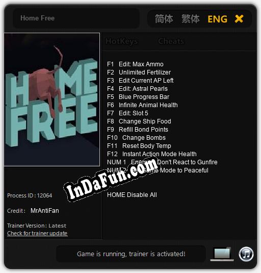 Trainer for Home Free [v1.0.6]