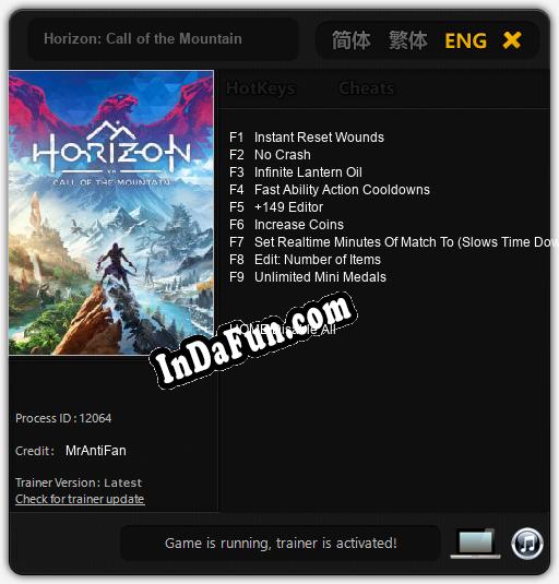 Horizon: Call of the Mountain: TRAINER AND CHEATS (V1.0.1)