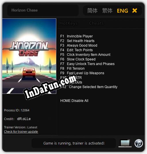 Horizon Chase: TRAINER AND CHEATS (V1.0.68)