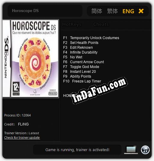 Trainer for Horoscope DS [v1.0.8]