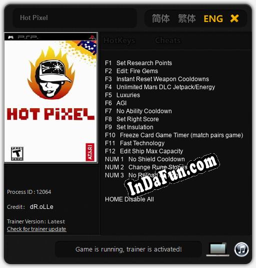 Hot Pixel: Trainer +15 [v1.9]