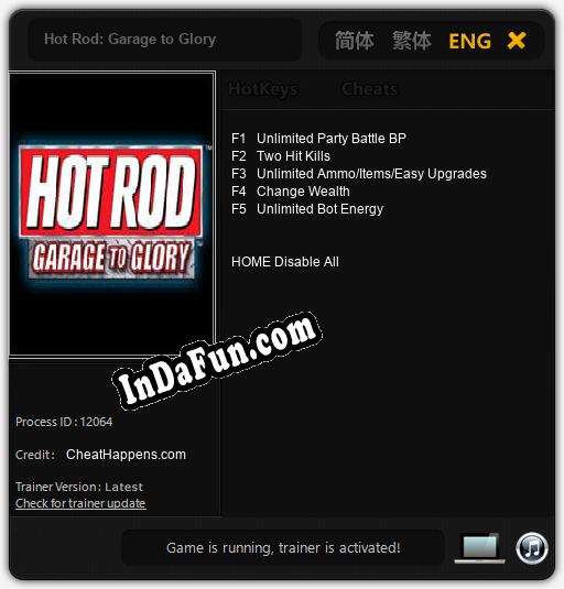 Hot Rod: Garage to Glory: Trainer +5 [v1.1]