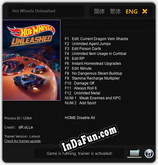 Hot Wheels Unleashed: TRAINER AND CHEATS (V1.0.67)