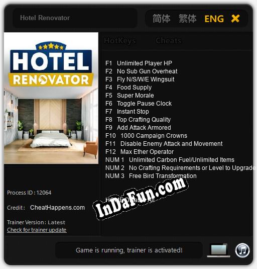 Hotel Renovator: TRAINER AND CHEATS (V1.0.82)