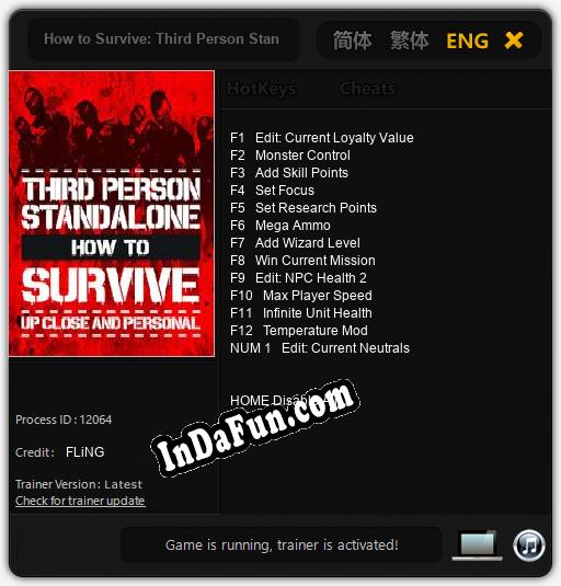 How to Survive: Third Person Standalone: Trainer +13 [v1.2]