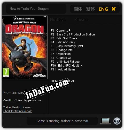 Trainer for How to Train Your Dragon [v1.0.5]