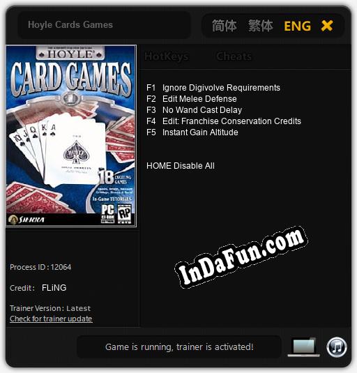 Hoyle Cards Games: TRAINER AND CHEATS (V1.0.51)