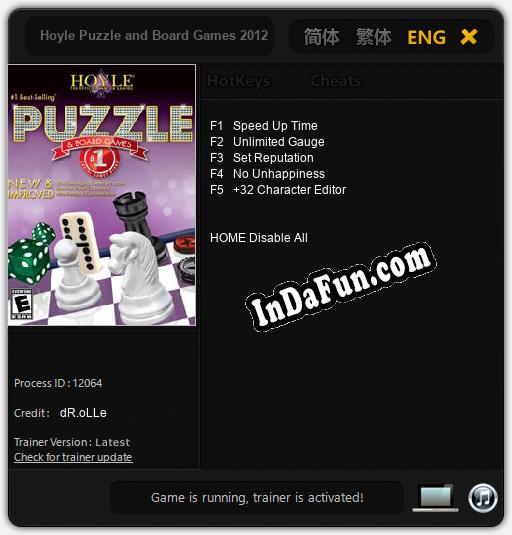 Hoyle Puzzle and Board Games 2012: TRAINER AND CHEATS (V1.0.39)