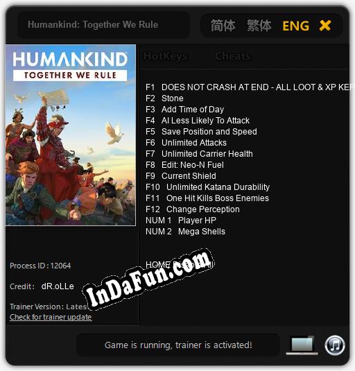 Humankind: Together We Rule: Cheats, Trainer +14 [dR.oLLe]