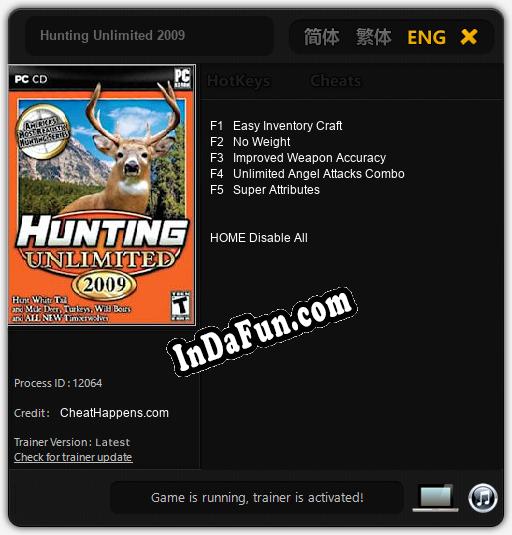 Hunting Unlimited 2009: Trainer +5 [v1.6]