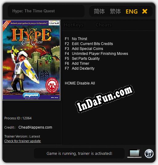 Hype: The Time Quest: Cheats, Trainer +7 [CheatHappens.com]