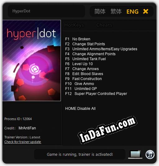 HyperDot: Trainer +12 [v1.5]