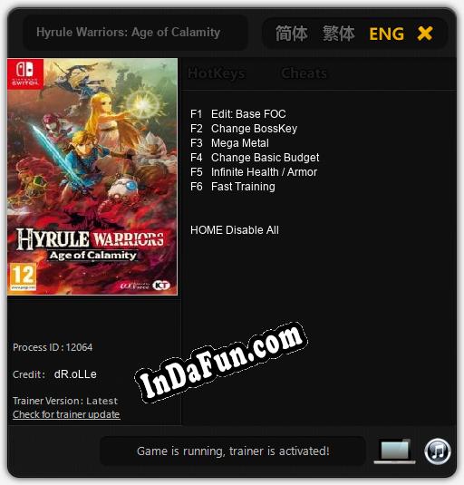 Hyrule Warriors: Age of Calamity: Cheats, Trainer +6 [dR.oLLe]