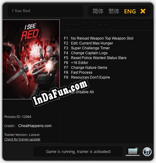 Trainer for I See Red [v1.0.4]