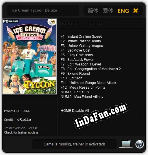 Trainer for Ice Cream Tycoon Deluxe [v1.0.2]