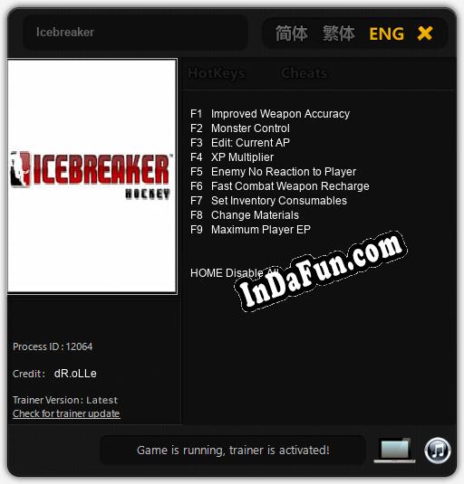 Icebreaker: Cheats, Trainer +9 [dR.oLLe]