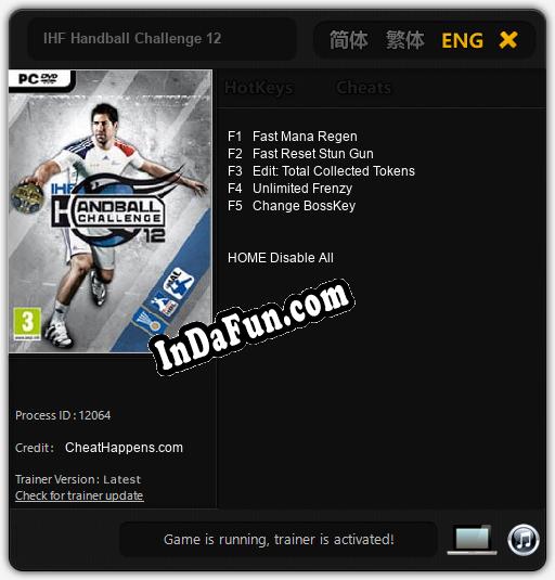 IHF Handball Challenge 12: TRAINER AND CHEATS (V1.0.40)