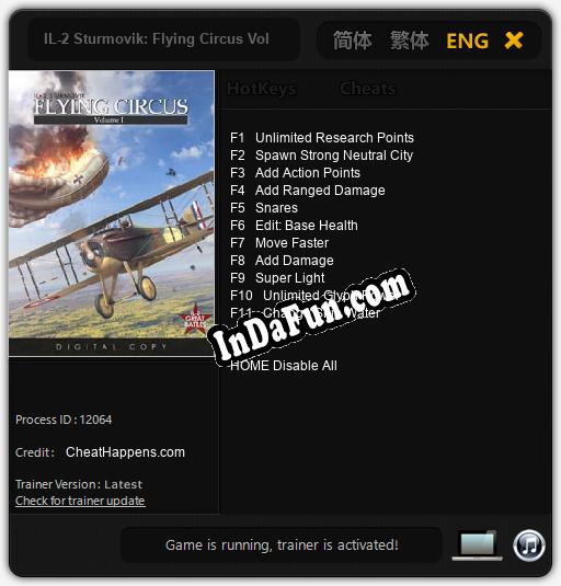 IL-2 Sturmovik: Flying Circus Volume I: TRAINER AND CHEATS (V1.0.66)