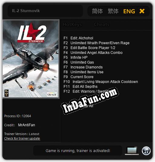IL-2 Sturmovik: TRAINER AND CHEATS (V1.0.57)