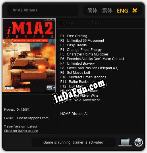 iM1A2 Abrams: Cheats, Trainer +15 [CheatHappens.com]