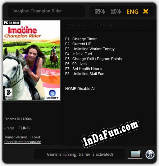 Trainer for Imagine: Champion Rider [v1.0.8]