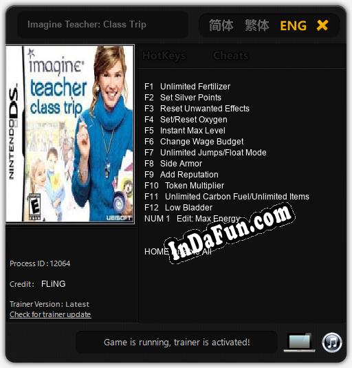 Trainer for Imagine Teacher: Class Trip [v1.0.4]