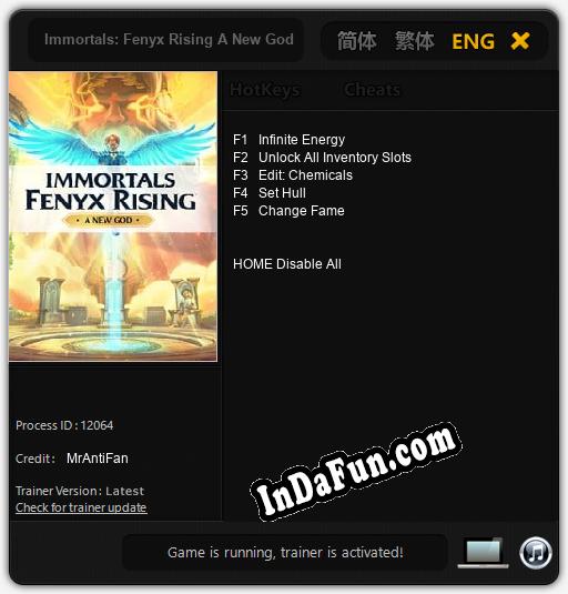 Immortals: Fenyx Rising A New God: Cheats, Trainer +5 [MrAntiFan]