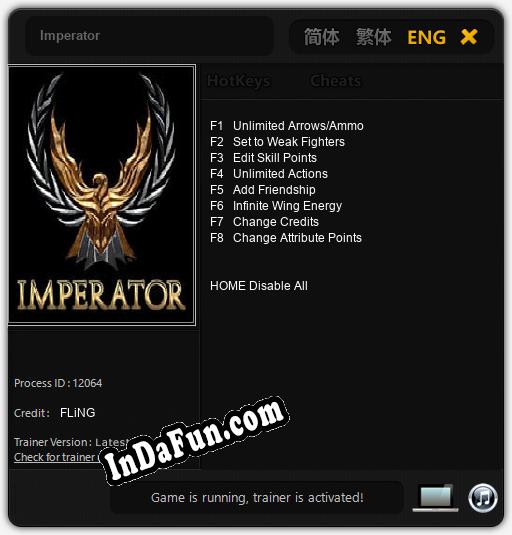 Imperator: Cheats, Trainer +8 [FLiNG]