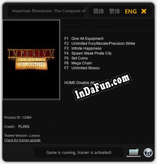 Imperium Romanum: The Conquest of Britannia: Cheats, Trainer +7 [FLiNG]