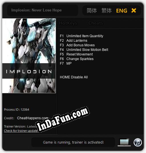 Implosion: Never Lose Hope: TRAINER AND CHEATS (V1.0.51)