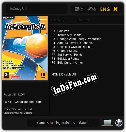 Trainer for InCrazyBall [v1.0.9]