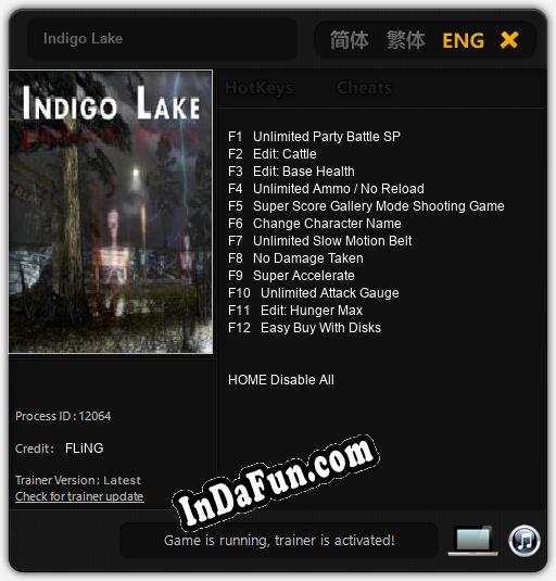 Indigo Lake: Cheats, Trainer +12 [FLiNG]