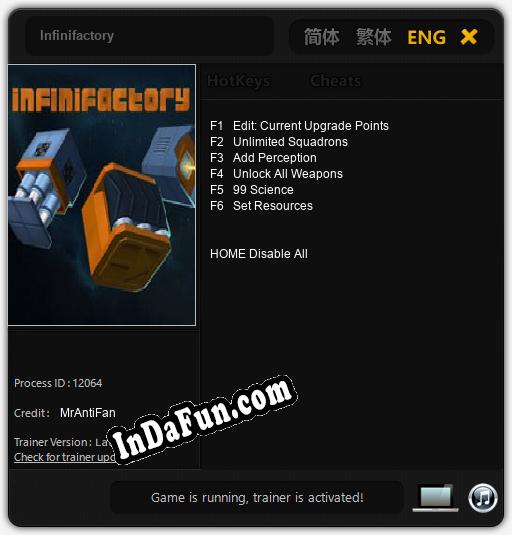 Infinifactory: TRAINER AND CHEATS (V1.0.58)