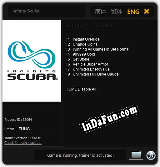 Trainer for Infinite Scuba [v1.0.6]