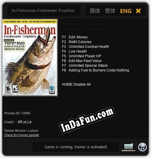 In-Fisherman Freshwater Trophies: TRAINER AND CHEATS (V1.0.67)