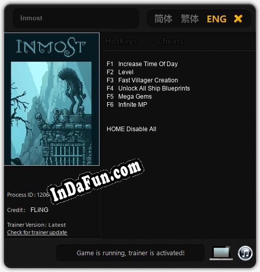Inmost: TRAINER AND CHEATS (V1.0.12)