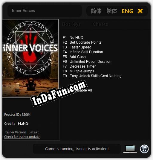 Inner Voices: TRAINER AND CHEATS (V1.0.91)