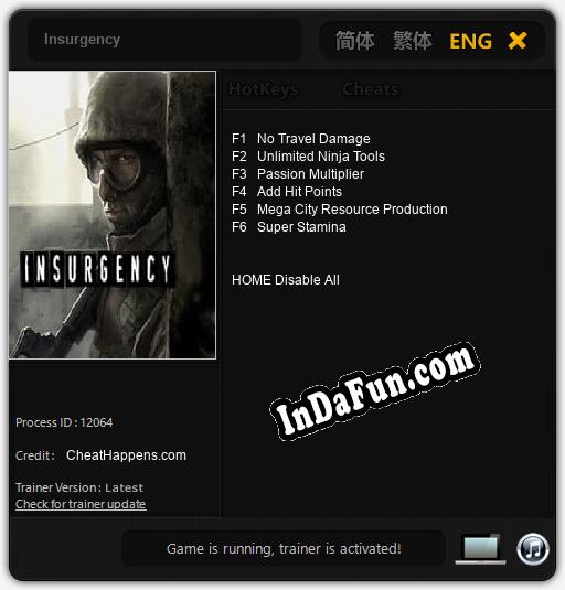 Insurgency: TRAINER AND CHEATS (V1.0.80)