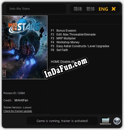 Trainer for Into the Stars [v1.0.4]
