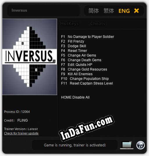 Trainer for Inversus [v1.0.2]