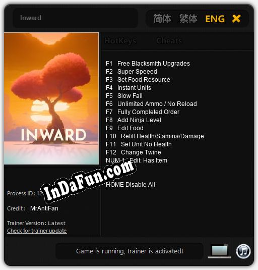 Inward: Cheats, Trainer +13 [MrAntiFan]