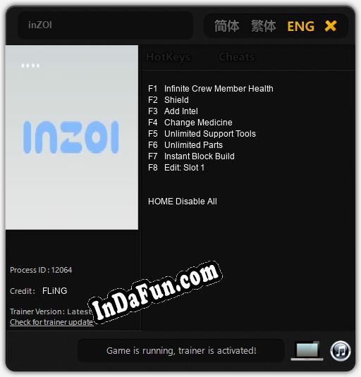 inZOI: TRAINER AND CHEATS (V1.0.92)