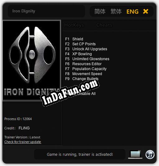 Iron Dignity: Trainer +9 [v1.4]