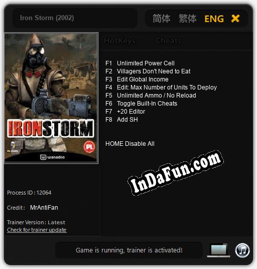 Iron Storm (2002): Trainer +8 [v1.1]