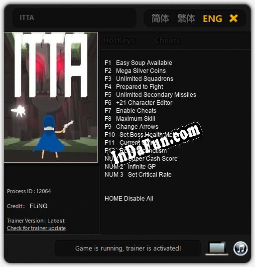 ITTA: Cheats, Trainer +15 [FLiNG]