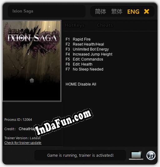 Ixion Saga: Cheats, Trainer +7 [CheatHappens.com]