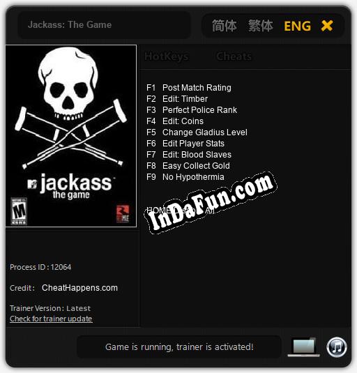 Jackass: The Game: TRAINER AND CHEATS (V1.0.63)