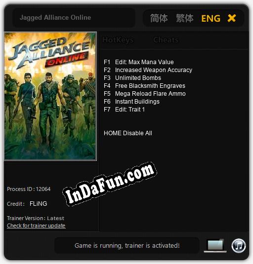 Jagged Alliance Online: TRAINER AND CHEATS (V1.0.36)