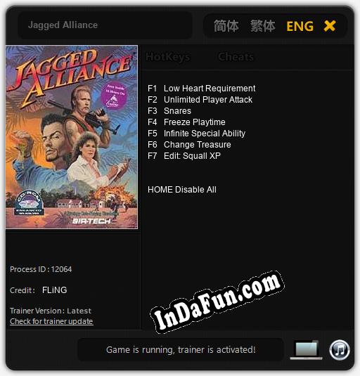 Jagged Alliance: Trainer +7 [v1.4]